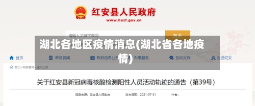 湖北各地区疫情消息(湖北省各地疫情)-第1张图片