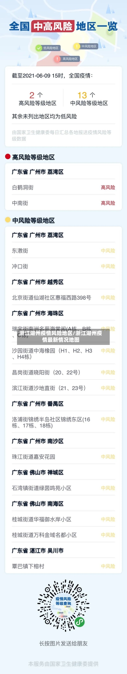 浙江湖州疫情风险地区/浙江湖州疫情最新情况地图-第3张图片