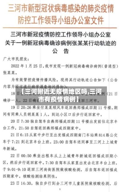 【三河附近无疫情地区吗,三河市有疫情病例】-第1张图片