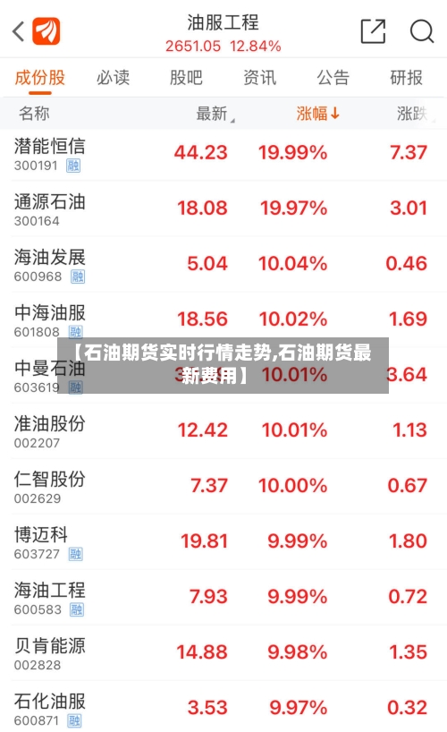 【石油期货实时行情走势,石油期货最新费用】-第1张图片
