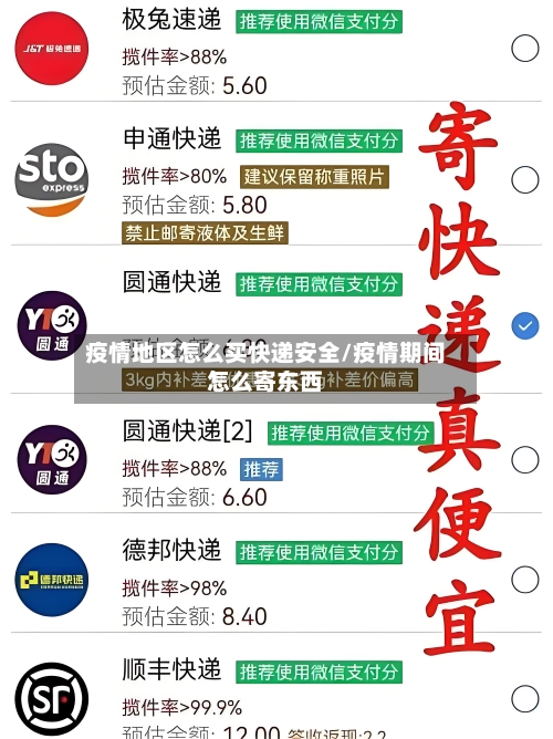 疫情地区怎么买快递安全/疫情期间怎么寄东西-第3张图片