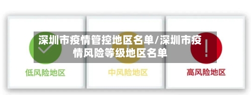 深圳市疫情管控地区名单/深圳市疫情风险等级地区名单-第2张图片
