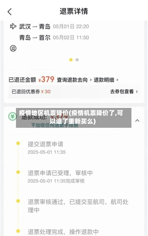 疫情地区机票降价(疫情机票降价了,可以退了重新买么)-第2张图片