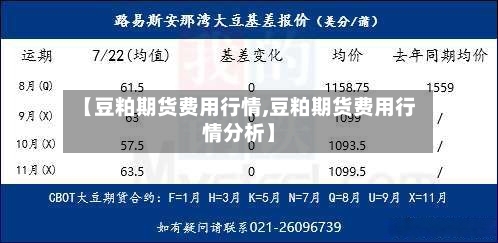 【豆粕期货费用行情,豆粕期货费用行情分析】-第1张图片