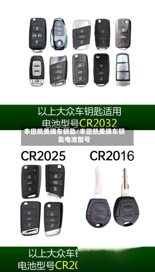 丰田凯美瑞车钥匙/丰田凯美瑞车钥匙电池型号-第1张图片