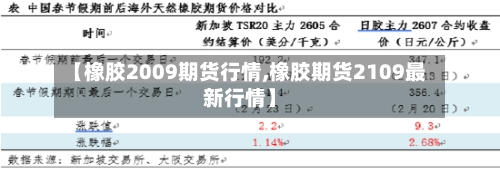【橡胶2009期货行情,橡胶期货2109最新行情】-第1张图片