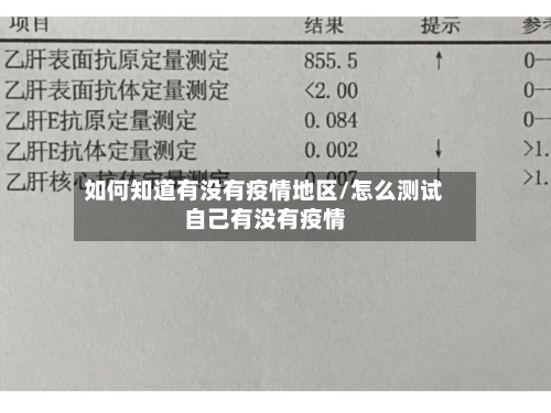 如何知道有没有疫情地区/怎么测试自己有没有疫情-第1张图片